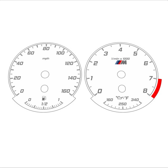 BMW E90 E92 335i 160 MPH White - Standard - 162