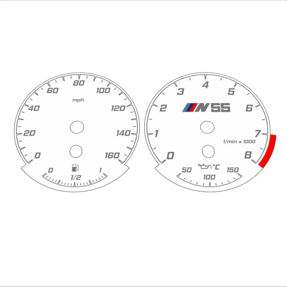 BMW E90 E92 335i 160 MPH White - Standard - 183