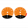 BMW E90 E92 335i 160 MPH Orange - Black Bottom - 162