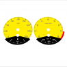 BMW E90 E92 335i 160 MPH Yellow - Black Bottom - 97