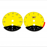 BMW E90 E92 335i 160 MPH Yellow - Black Bottom - 122