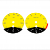 BMW E90 E92 335i 160 MPH Yellow - Black Bottom - 137