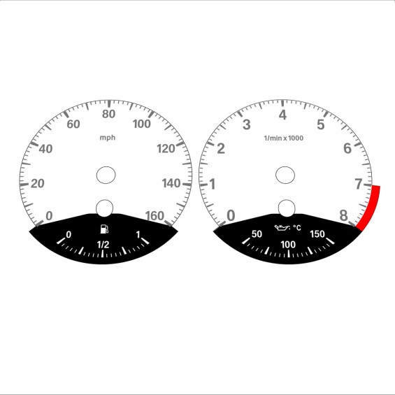 BMW E90 E92 335i 160 MPH White - Black Bottom - 113