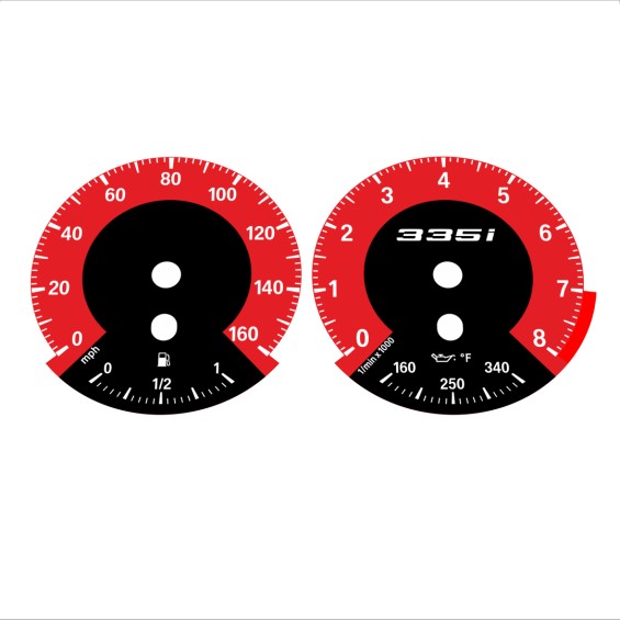 BMW E90 E92 335i 160 MPH Red - 1M Style - 99