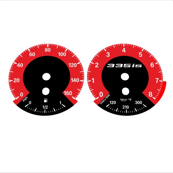 BMW E90 E92 335i 160 MPH Red - 1M Style - 108