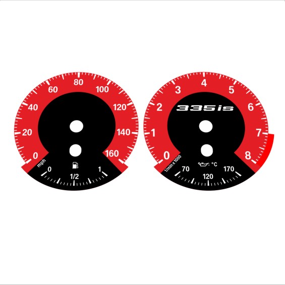 BMW E90 E92 335i 160 MPH Red - 1M Style - 124