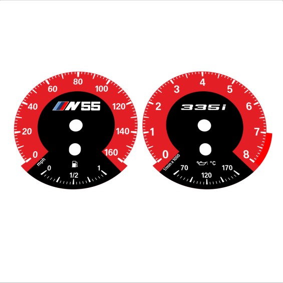 BMW E90 E92 335i 160 MPH Red - 1M Style - 128
