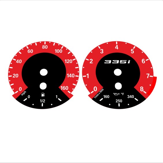 BMW E90 E92 335i 160 MPH Red - 1M Style - 131