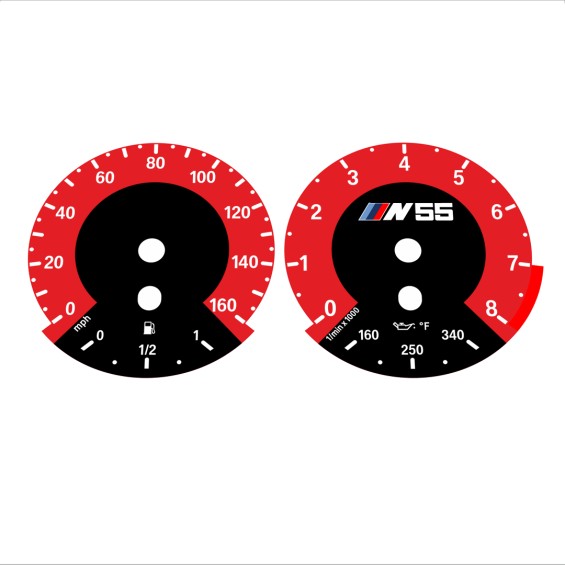 BMW E90 E92 335i 160 MPH Red - 1M Style - 135