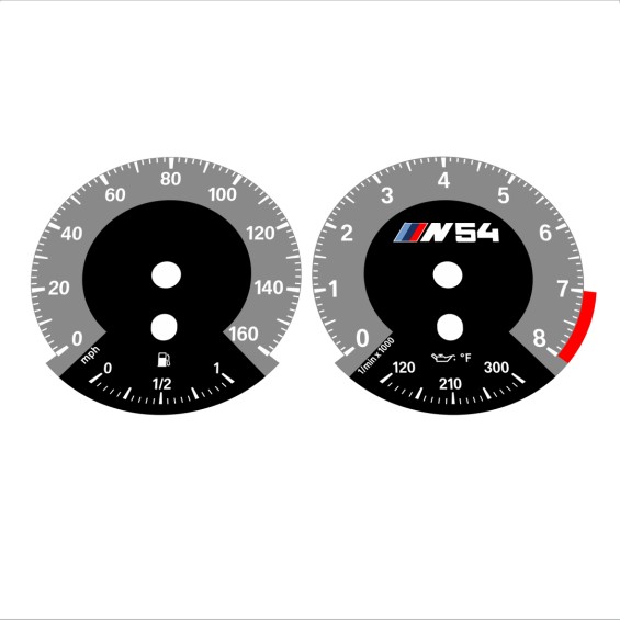 BMW E90 E92 335i 160 MPH Gray - 1M Style - 109