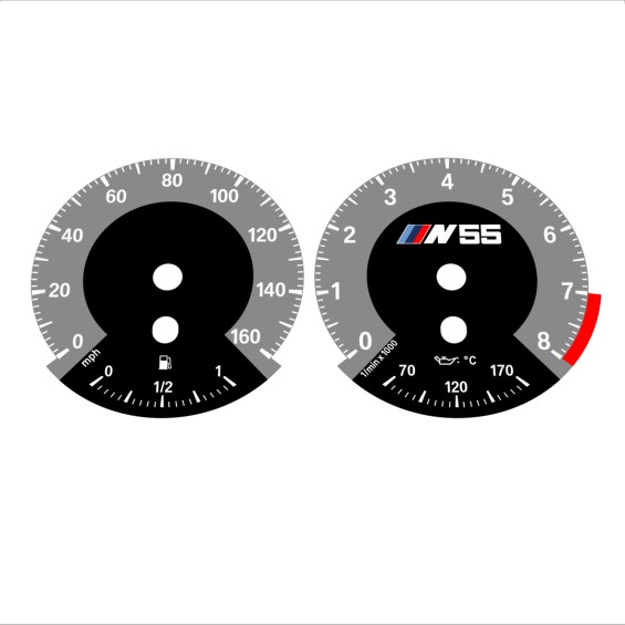 BMW E90 E92 335i 160 MPH Gray - 1M Style - 127