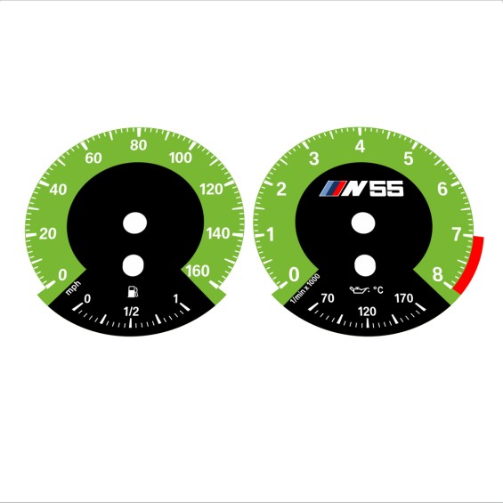 BMW E90 E92 335i 160 MPH Green - 1M Style - 127