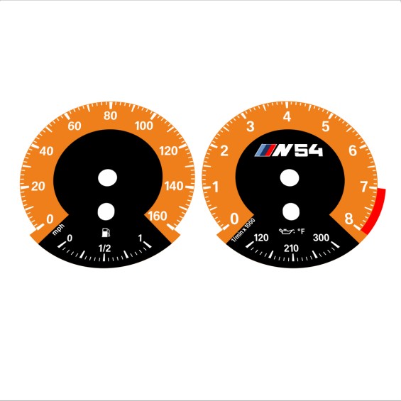 BMW E90 E92 335i 160 MPH Orange - 1M Style - 109