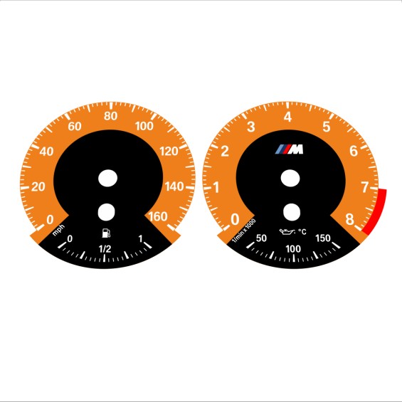 BMW E90 E92 335i 160 MPH Orange - 1M Style - 114