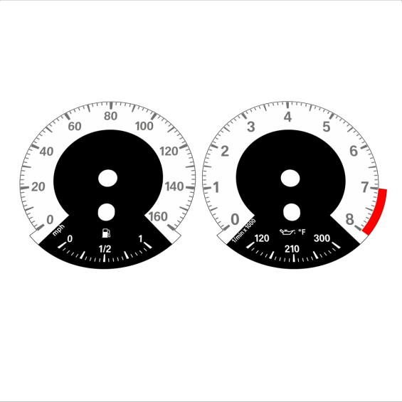 BMW E90 E92 335i 160 MPH White - 1M Style - 106