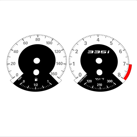 BMW E90 E92 335i 160 MPH White - 1M Style - 108