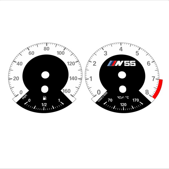 BMW E90 E92 335i 160 MPH White - 1M Style - 128
