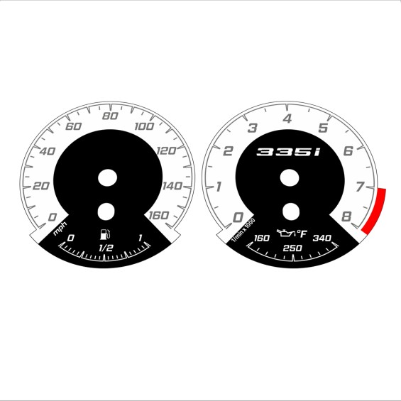 BMW E90 E92 335i 160 MPH White - 1M Style - 164