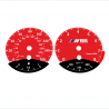 BMW E90 E92 335i 160 MPH+km/h Red - Black Bottom - 84