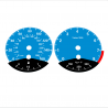 BMW E90 E92 335i 160 MPH+km/h Blue - Black Bottom - 73