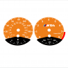 BMW E90 E92 335i 160 MPH+km/h Orange - Black Bottom - 77