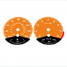 BMW E90 E92 335i 160 MPH+km/h Orange - Black Bottom - 127
