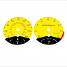 BMW E90 E92 335i 160 MPH+km/h Yellow - Black Bottom - 118