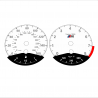 BMW E90 E92 335i 160 MPH+km/h White - Black Bottom - 80