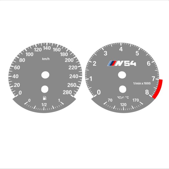 BMW E90 E92 335i 280 KM/H Gray - Standard - 53
