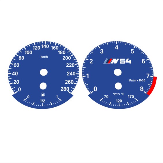 BMW E90 E92 335i 280 KM/H Dark Blue - Standard - 53