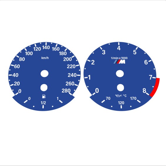 BMW E90 E92 335i 280 KM/H Dark Blue - Standard - 66