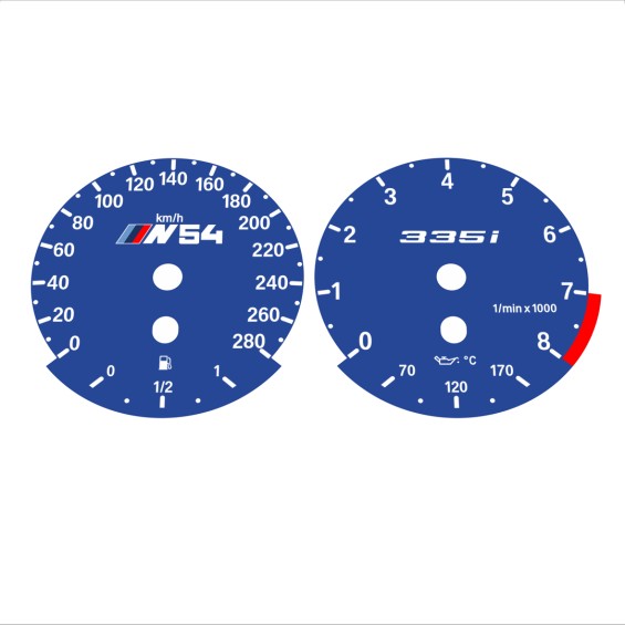 BMW E90 E92 335i 280 KM/H Dark Blue - Standard - 70