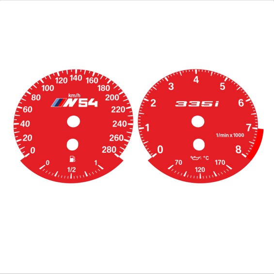 BMW E90 E92 335i 280 KM/H Red - Standard - 55