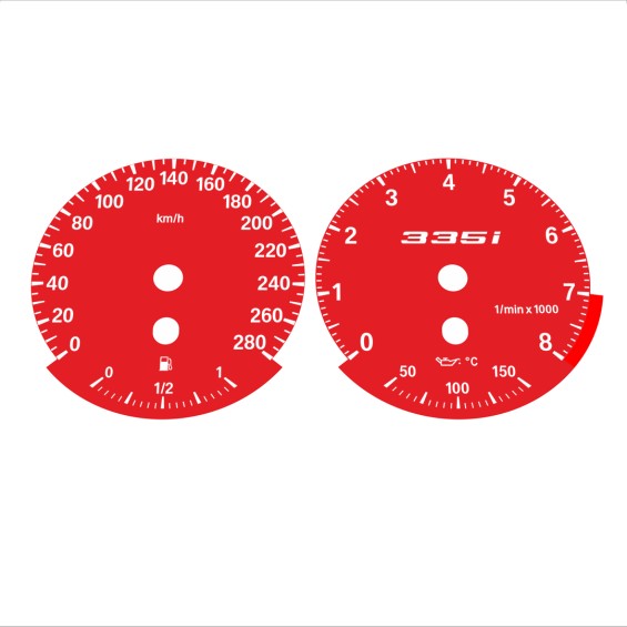 BMW E90 E92 335i 280 KM/H Red - Standard - 60