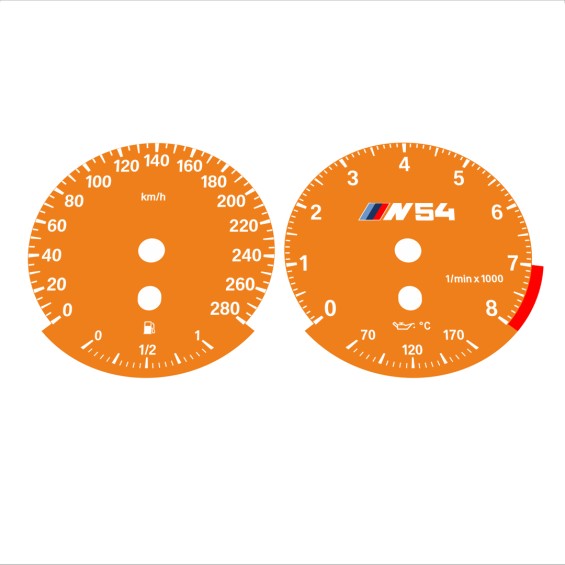 BMW E90 E92 335i 280 KM/H Orange - Standard - 53
