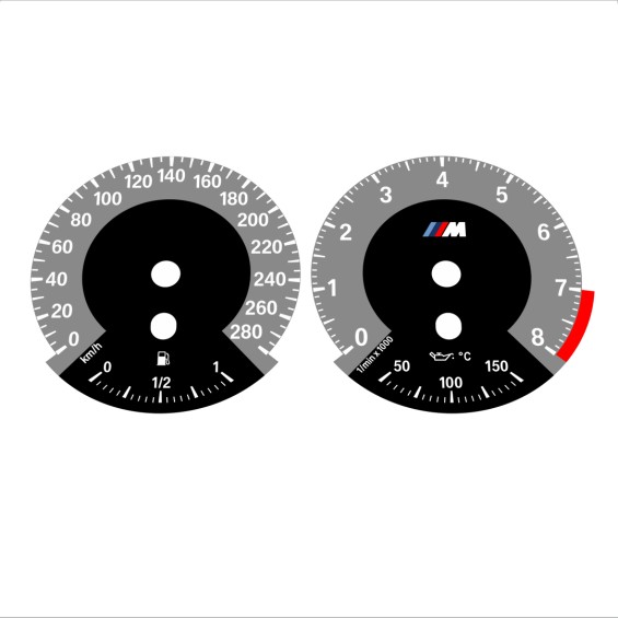 BMW E90 E92 335i 280 KM/H Gray - 1M Style - 58