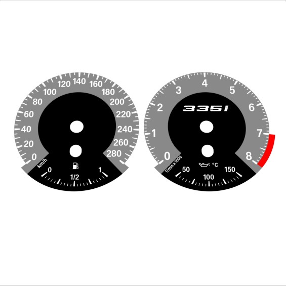 BMW E90 E92 335i 280 KM/H Gray - 1M Style - 59
