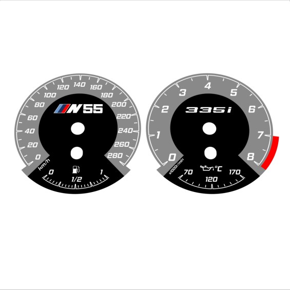 BMW E90 E92 335i 280 KM/H Gray - 1M Style - 88