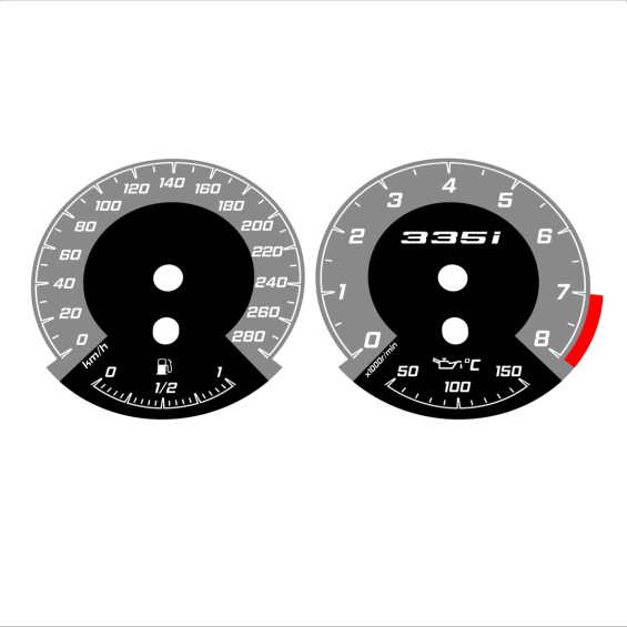 BMW E90 E92 335i 280 KM/H Gray - 1M Style - 91