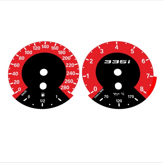 BMW E90 E92 335i 280 KM/H Red - 1M Style - 67