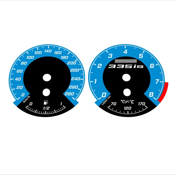 BMW E90 E92 335i 280 KM/H Blue - 1M Style - 84