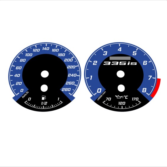 BMW E90 E92 335i 280 KM/H Dark Blue - 1M Style - 84