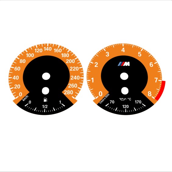 BMW E90 E92 335i 280 KM/H Orange - 1M Style - 50