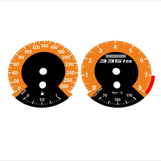 BMW E90 E92 335i 280 KM/H Orange - 1M Style - 52