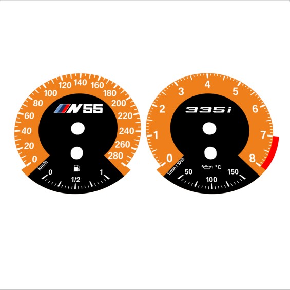 BMW E90 E92 335i 280 KM/H Orange - 1M Style - 64