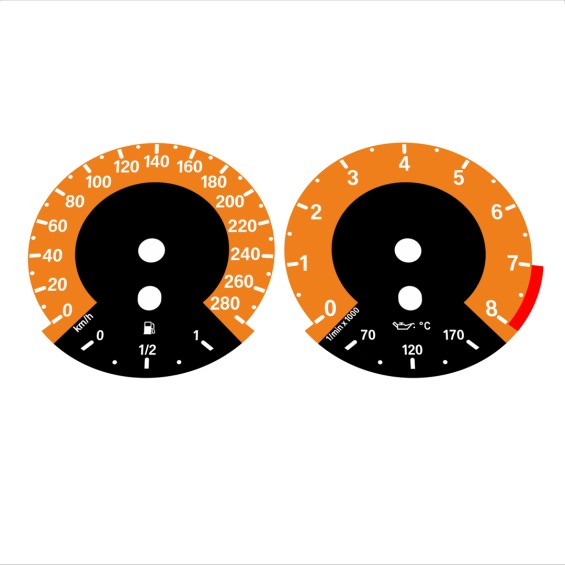 BMW E90 E92 335i 280 KM/H Orange - 1M Style - 65