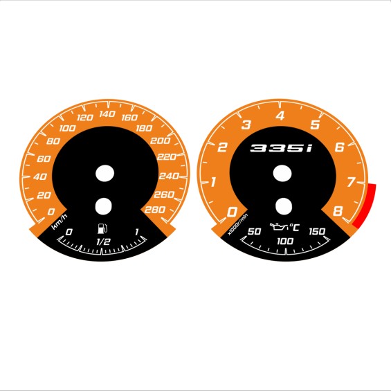 BMW E90 E92 335i 280 KM/H Orange - 1M Style - 91