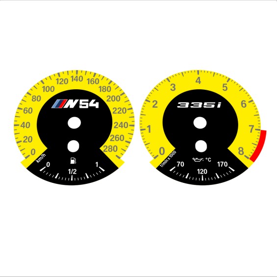 BMW E90 E92 335i 280 KM/H Yellow - 1M Style - 54