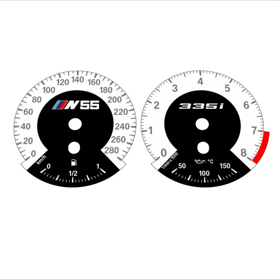 BMW E90 E92 335i 280 KM/H White - 1M Style - 64