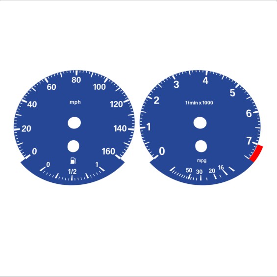 BMW E90 320i 325i 328i 330i MPH HIGH Dark Blue - 152